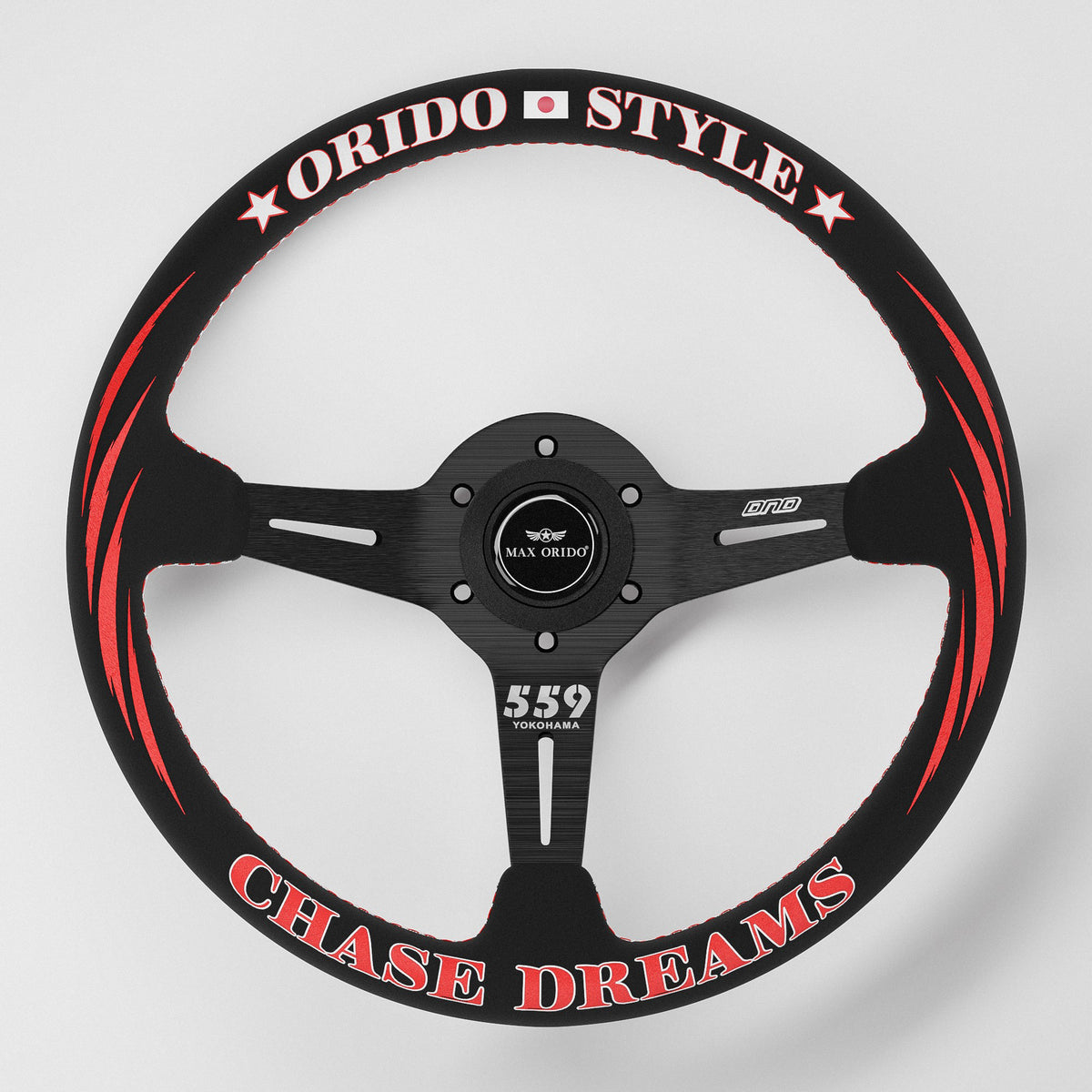 Max Orido Steering Wheel (Red)