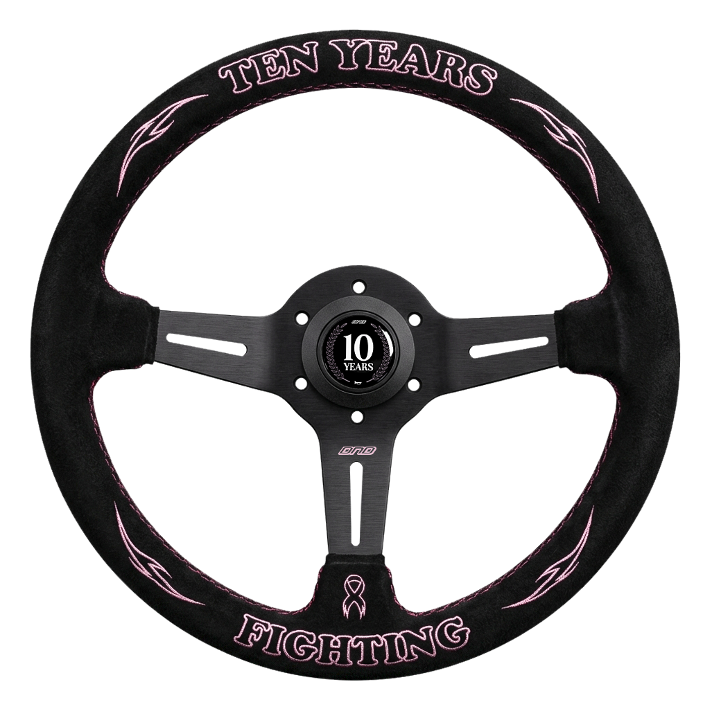 Breast Cancer Awareness 10th Anniversary Steering Wheel