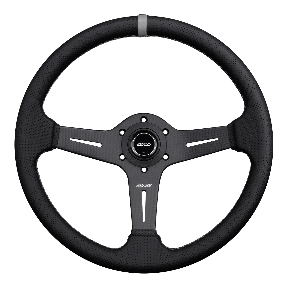Carbon Fiber Perforated Leather Race Wheel