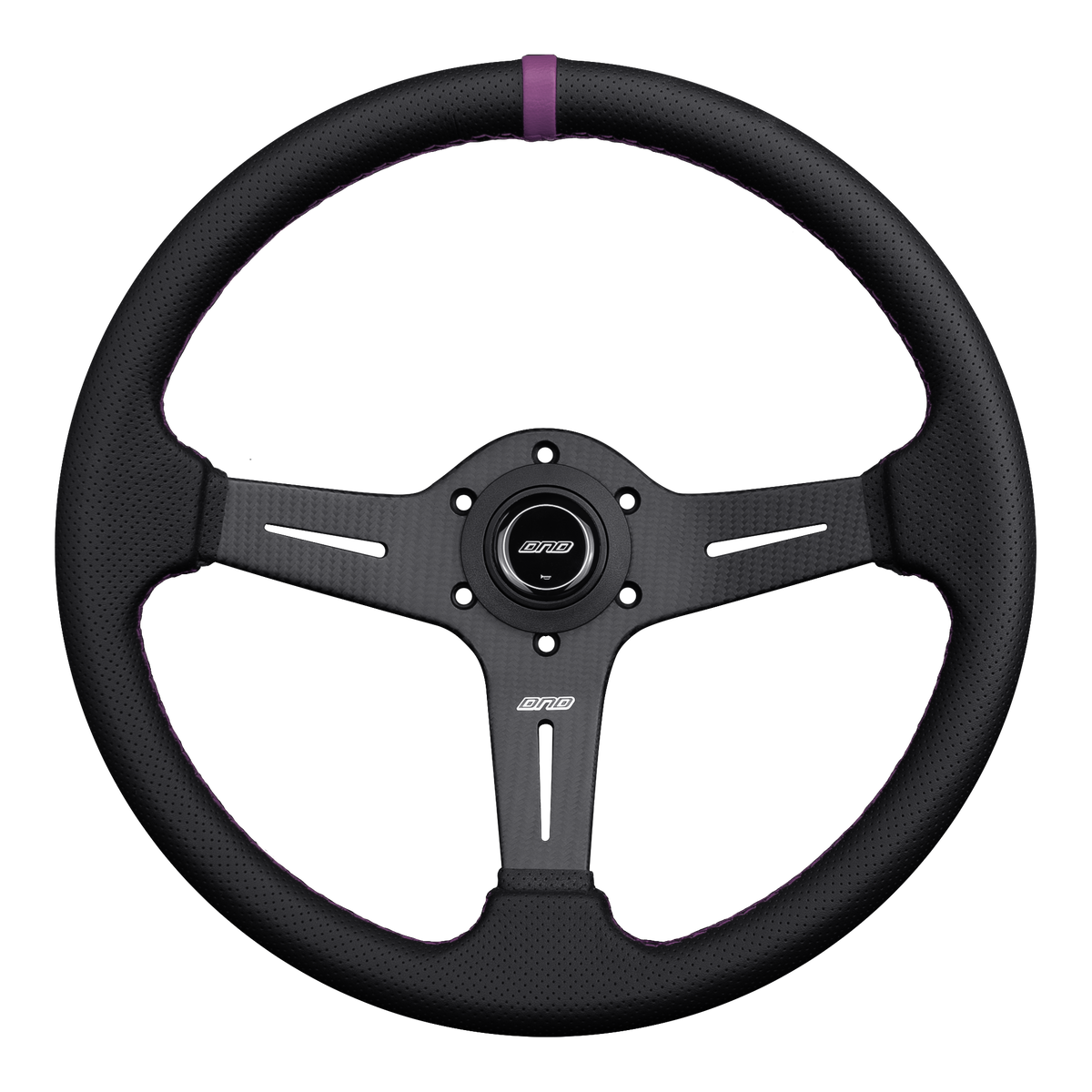 Carbon Fiber Perforated Leather Race Wheel