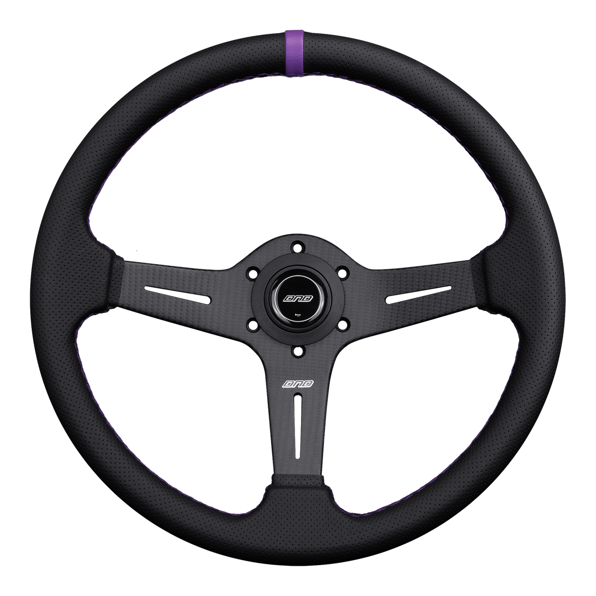 Carbon Fiber Perforated Leather Race Wheel